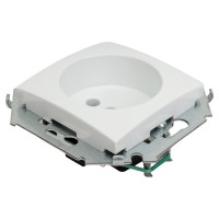Розетка Simon 2P, 16А, 250В, винтовой зажим, белый 20 1591431-030