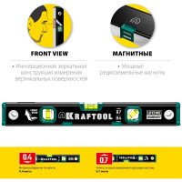 Магнитный уровень KRAFTOOL с зеркальным глазком, 400 мм 34785-40