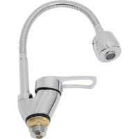 Смеситель для кухни FRAP F43701-B гибкий излив, гайка 535451