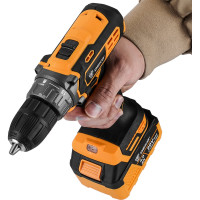 Набор инструмента DEKO: аккумуляторная дрель-шуруповерт DKCD20 + аккумуляторная угловая шлифмашина DKAG20-125 063-4204