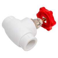 Полнопроходной вентильный кран Blue Ocean полипропиленовый - 25 PPRF/PPR-GV(W)-25