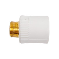 Комбинированная муфта Blue Ocean полипропиленовая, НР - 32x3/4 PPRF/EA(W)-32х3/4"