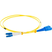 Волоконно-оптический шнур Hyperline FC-D2-9-LC/UR-SC/UR-H-1M-LSZH-YL патч-корд SM 9/125 28387