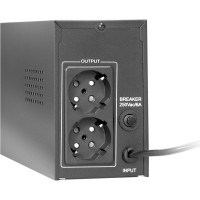 Источник бесперебойного питания ExeGate Power Back BNB-400.LED.AVR.EURO <400VA/240W, LED, AVR, 2 евророзетки, Black> 244541