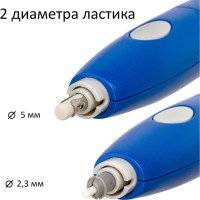 Электрический ластик BRAUBERG X-ERASE питание от 2 батареек ААА, 16 сменных ластиков-насадок, 229608