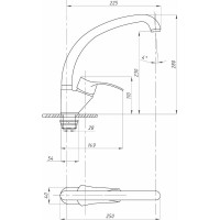 Смеситель для кухни Профсан ПСМ тип См-МОЦБА PSM-335-023