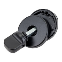 Дверная завертка MORELLI LUX-WC-R NERO, цвет - черный 9012354