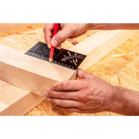 Угольник NEO Tools 3D, японский, алюминиевый 72-115