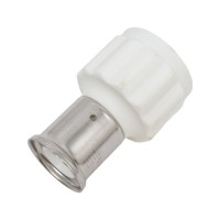 Муфта HENCO ВР, ПВДФ пресс, белая, 26x1" 18PKW-2606