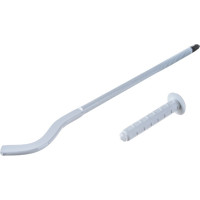 Кронштейн штыревой Uni-Fitt 10х300 плоский, эмалированный, с дюбелем 870W1030