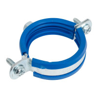 Металлический сантехнический хомут для труб 63 Blue Ocean шуруп и дюбель в компл. PPRF/MSHTS 63