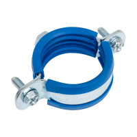 Металлический сантехнический хомут для труб 50 Blue Ocean шуруп и дюбель в компл. PPRF/MSHTS 50