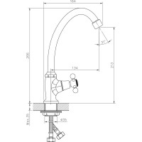 Кран для холодной воды Decoroom DR54010