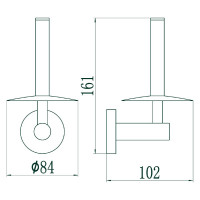 Держатель для туалетной бумаги Savol S-008752-1