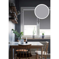Рулонная штора Эскар Blackout, LUX цвет графит 62x170 см, арт. 81745062170