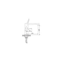 Смеситель для ванны OUTE на три отверстия T10306