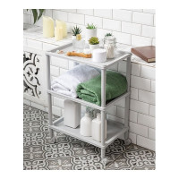 Этажерка Бытпласт Флавия 4 полки, 420х290х810 мм, светло-серый 431241130