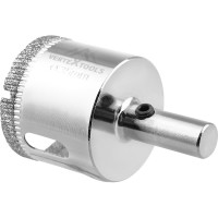 Коронка с центрирующим сверлом по стеклу и керамике (35х55 мм) Vertextools 336-35-55