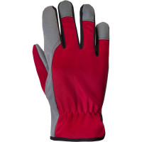 Рабочие трикотажные перчатки Jeta Safety из PU кожи, размер L/9 JLE621-9/L