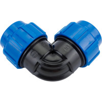 Отвод Политэк 50x90 градусов ТПК-АКВА 50040050