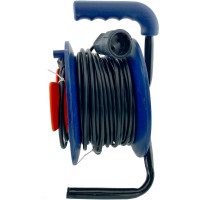 Силовой удлинитель на катушке Glanzen ПВС 2х1,5 арт. EC-30-010 00-00006538