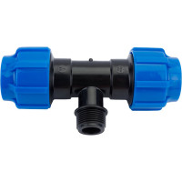 Тройник с наружной резьбой Политэк 40х1х40 ТПК-АКВА 51400140