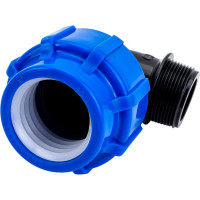 Отвод с наружной резьбой Политэк 50х1 1/2 ТПК-АКВА 50015112