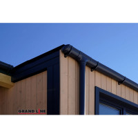Хомут трубы Grand Line GrandLine Kliker ПВХ GL Premium графит и.уп. RAL 7024 254877