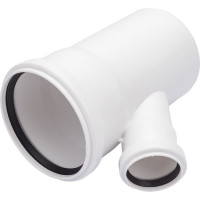 Тройник ПОЛИТЭК для бесшумной канализации из ПП, диаметр 110х50/45 град. 200115045