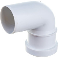Отвод для бесшумной канализации ПОЛИТЭК из ПП, диаметр 50х87.5 градусов 100005087