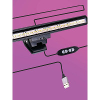 Светильник для ноутбука ГЕЛЕОС ГЛ-260, LED 3Вт, USB, чёрный ГЛ00260