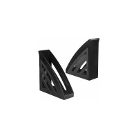 Вертикальный лоток для бумаг BRAUBERG Office style 245х90х285 мм черный 237278