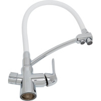 Смеситель для кухни Lemark Comfort с подключением к фильтру с питьевой водой LM3070C-White