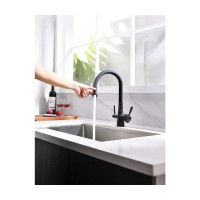 Смеситель для кухни Lemark Comfort с подключением к фильтру с питьевой водой LM3075BL