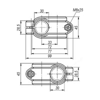 Крестовой зажим KIPP K0472.3030