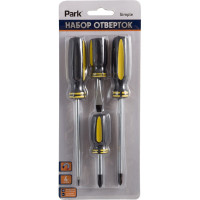 Набор отверток PARK 4 шт пластиковые рукоятки серия Simple 00 8361