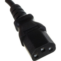 Шнур питания LANMASTER С13-C20, 3х0.75, 220В, 10А, черный, 2 метра LAN-PP13/20-2.0-BK