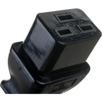Шнур питания с блокировкой LANMASTER C13-C14, 3х0.75, 220В, 10А, черный, 3 метра LAN-PP13L/14-3.0-BK
