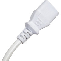 Шнур питания LANMASTER C13-Schuko, 3х0.75, 220В, 10А, белый, 3 метра LAN-PP13/SH-3.0-WH