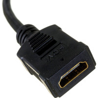 Вставка LANMASTER Mosaic 22.5x45 с адаптером HDMI, мама-мама, белая LAN-SIP-22HDMI-WH