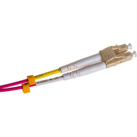 Переходной оптический шнур NIKOMAX, MM 50/125 OM4, SC/UPC-LC/UPC, двойной, 2 мм, 1 м NMF-PC2M4C2-SCU-LCU-001