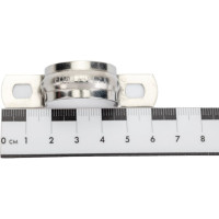 Металлическая двухлапковая скоба FORTISFLEX СМД INOX 25-26 мм 80137
