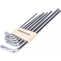 Набор TORX экстрадлинных ключей ROCKFORCE Т10-Т40 7пр. на пласт. держат. RF-5071XL RF-5071XL(5733)