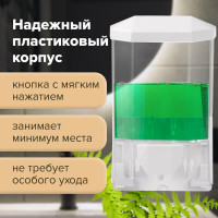Диспенсер для жидкого мыла ЛАЙМА ORIGINAL наливной, 0.5 л, прозрачный 605772