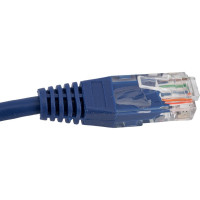 Патч-корд RJ45 - RJ45, 4 пары, UTP, категория 5е, 0.15 м, синий, TWT-45-45-0.15-BL