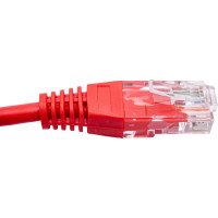 Патч-корд RJ45 - RJ45, 4 пары, UTP, категория 5е, 0.15 м, красный, TWT-45-45-0.15-RD