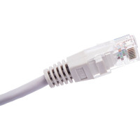 Патч-корд RJ45 - RJ45, 4 пары, UTP, категория 5е, 0.15 м, серый, TWT-45-45-0.15-GY