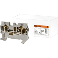 Клеммный безвинтовой зажим TDM ELECTRIC ЗКБ 1,5 мм2, 17,5А, серый SQ0822-0001