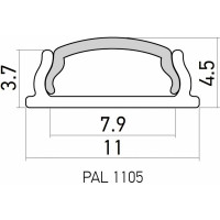 Профиль Jazzway PAL 1105 гибкий анодированный (2м) 5009523