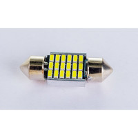 Автолампа SKYWAY диод T11 (C5W) 12V 18 SMD диодов 1-конт 31мм (CANBUS) белая в комплекте 2 шт S08201442
